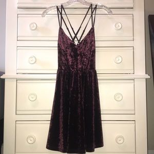 Red Velvet Mini Dress